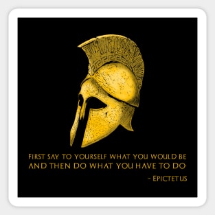 Ancient Greek Stoic Philosophy - Epictetus - Stoicism Quote Sticker